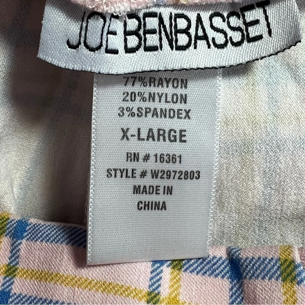 Joe Benbasset Multicolor Plaid Skort Extra Large